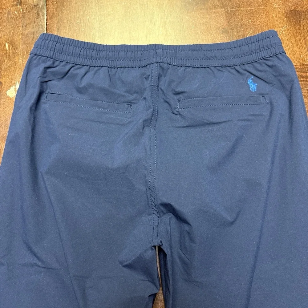Polo Sport Ralph Lauren Performance Youth Navy‎ Track Pants Wind Pony Sz L 14/16